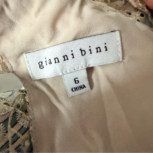 Gianni Bini Tinsley palm print long sleeve cut-out dress, tropical eyelet, 6 - Picture 11 of 15